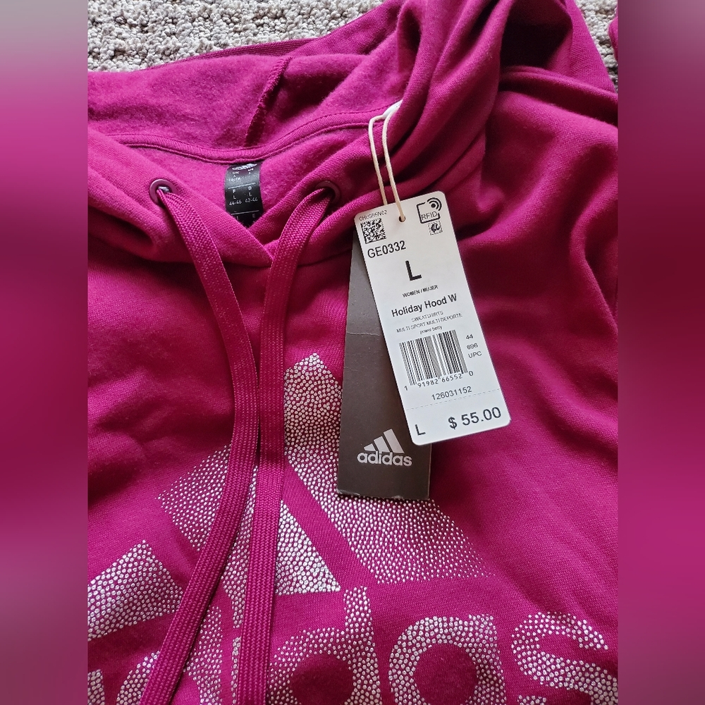 Adidas women's hoodie size L Brand new!